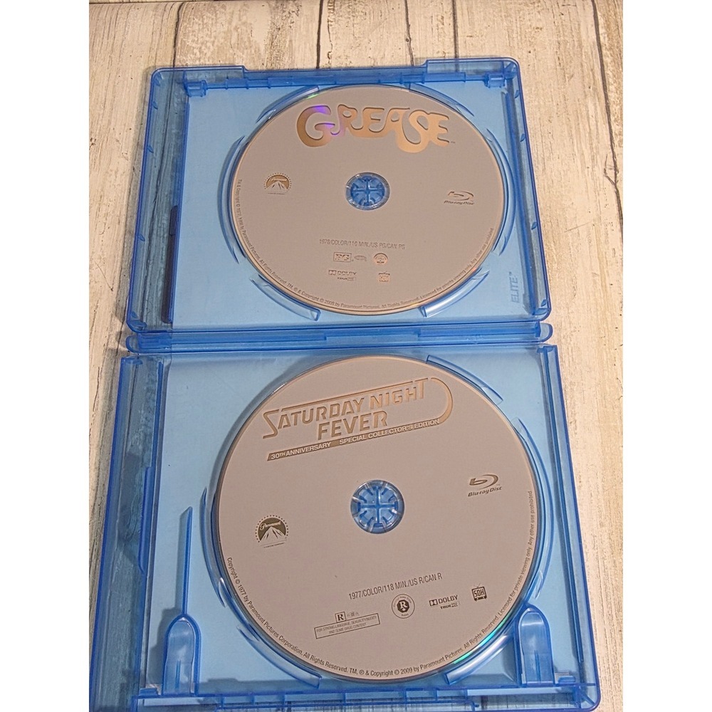 Grease Saturday Night Fever Blu-ray Double Feature John Travolta 2-Disc Set 1080 - Picture 5 of 6